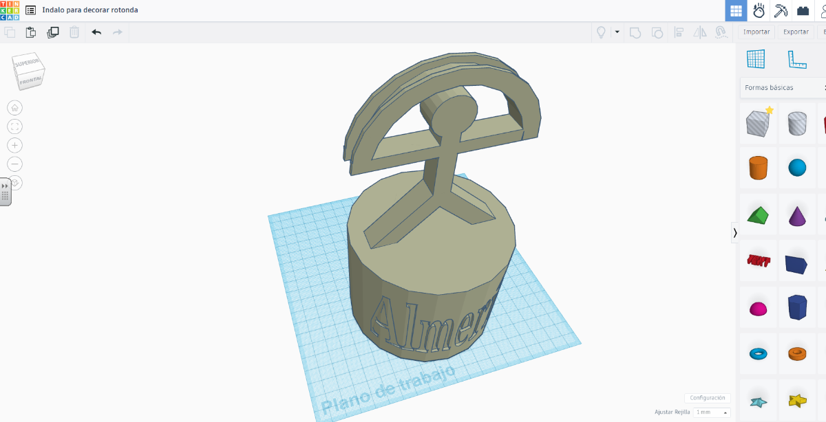 Ejemplo Modelado 3D tinkercad